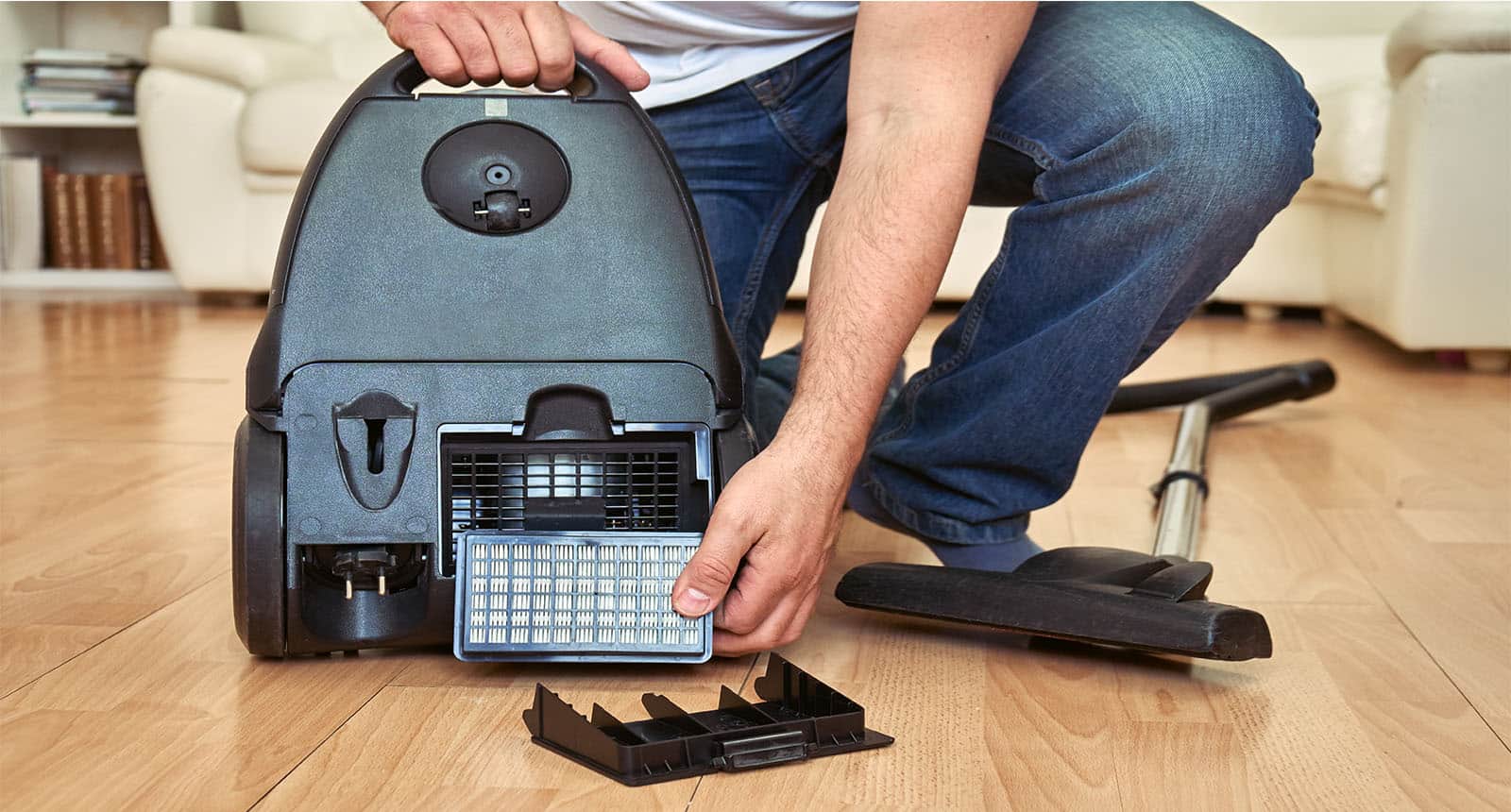 Replacing Air Filter Vacuum-cleaner