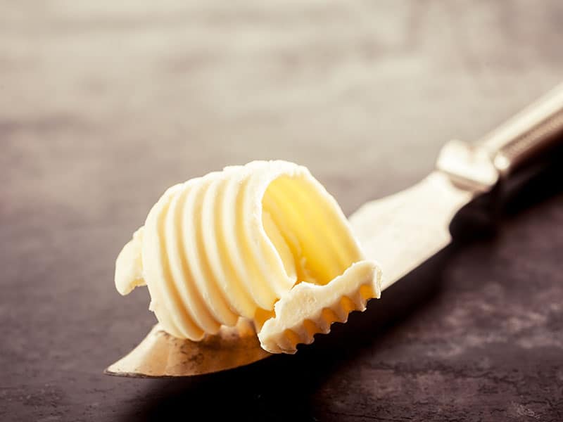 Butter On Knife Bread Filling