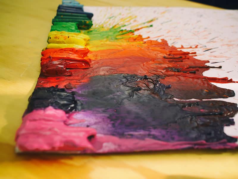 Colorful Melted Crayons