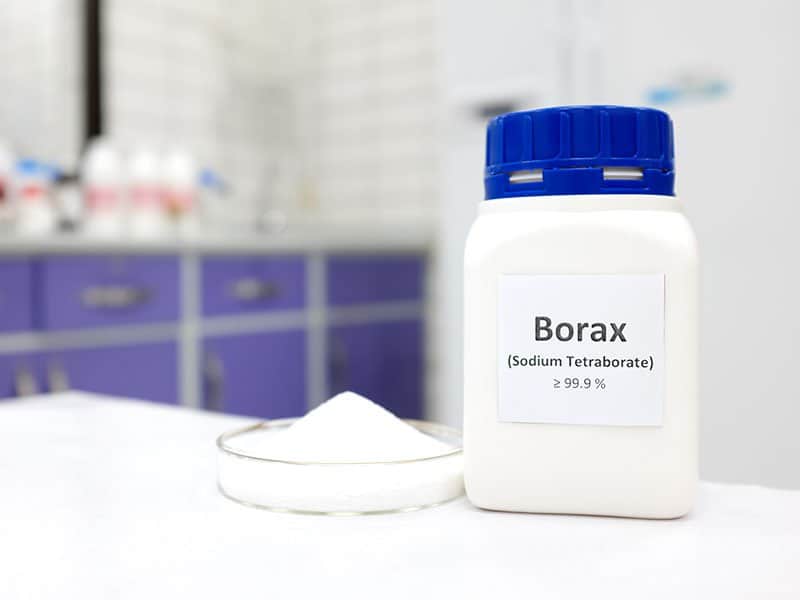 Bottle Of Borax Chemical Compound