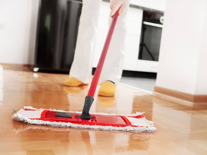 Clean Sealed Hardwood Floor