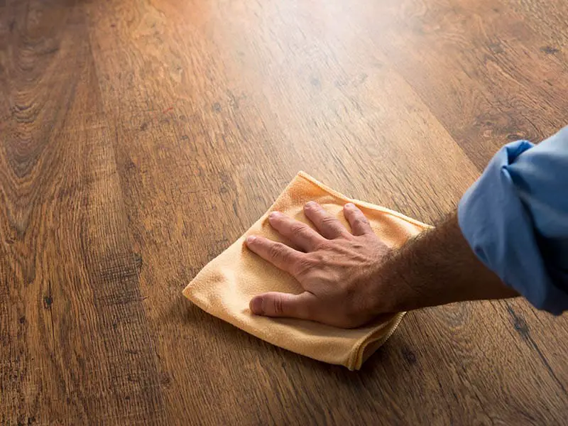 Clean Unsealed Hardwood Floor