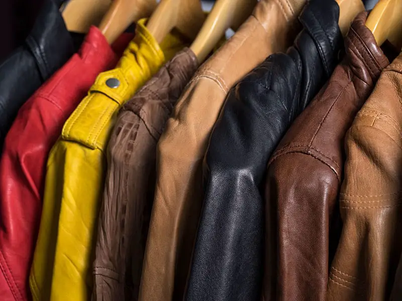 Different Color Leather Jacket