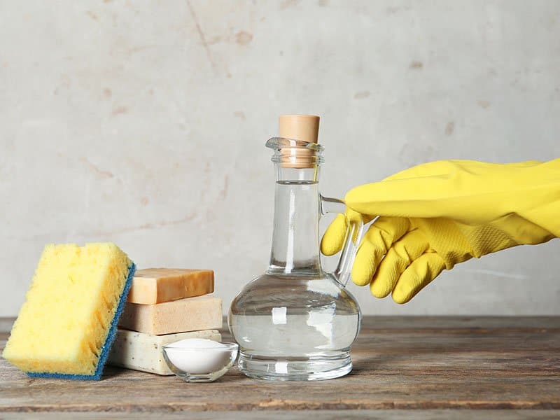 Mixing Dish Soap And Vinegar