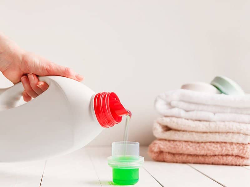 Pouring Liquid Laundry