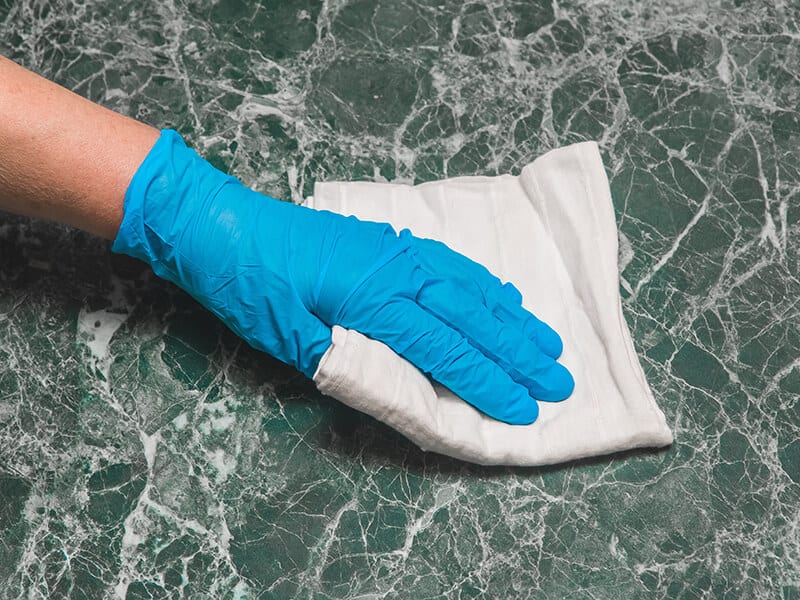 Protect Hands with Rubber Gloves