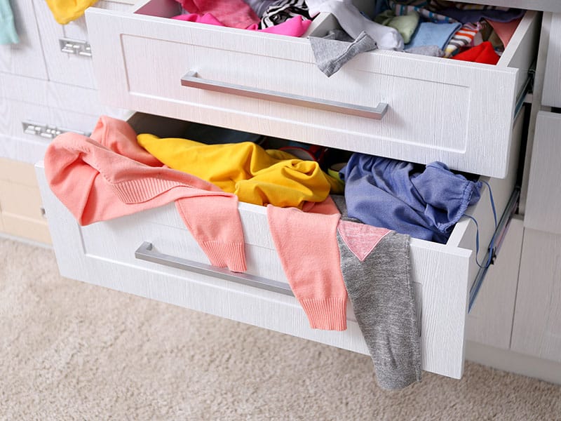 The Messy Of Clothes In Drawer