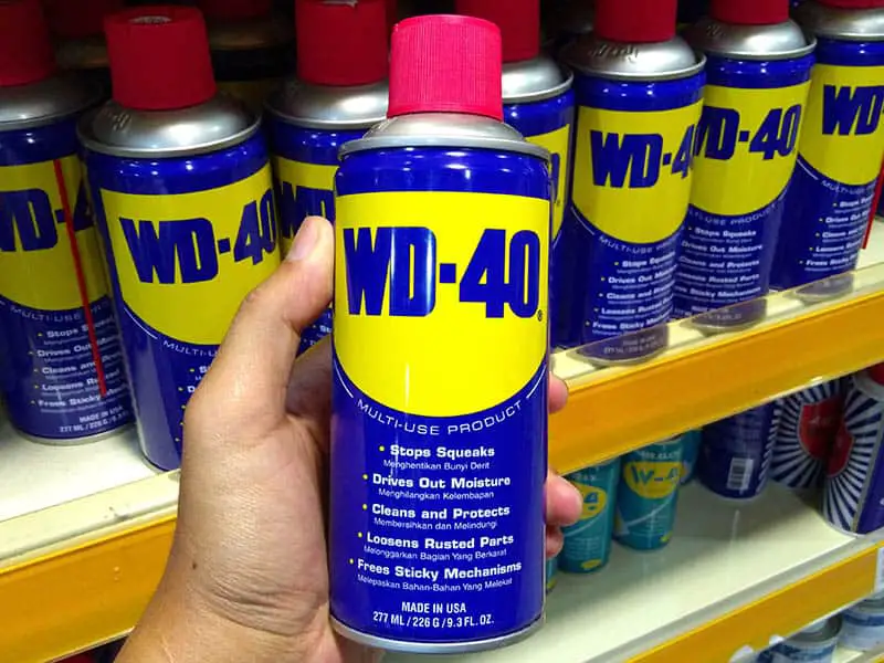 Using WD 40