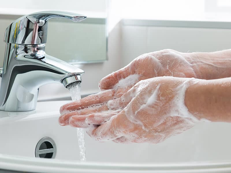 Washing Hands with Soap