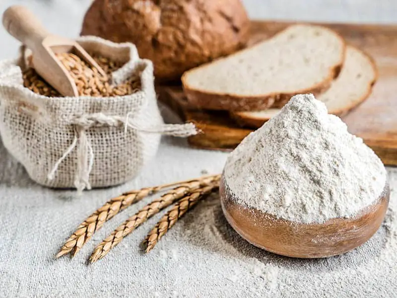 Wheat And Flour On The Table