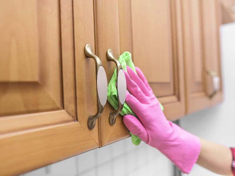 Wood Cabinet Cleaning