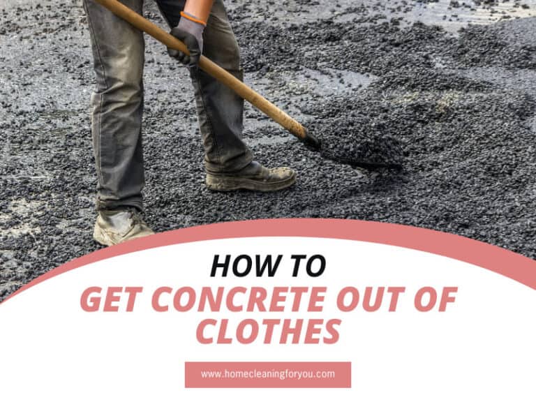 How To Get Concrete Out Of Clothes