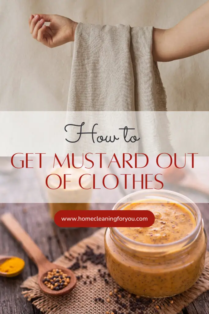 How To Get Mustard Out Of Clothes