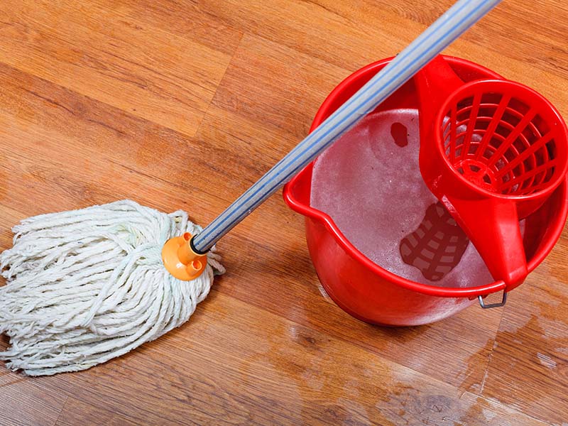 Using Too Much Water When Mopping